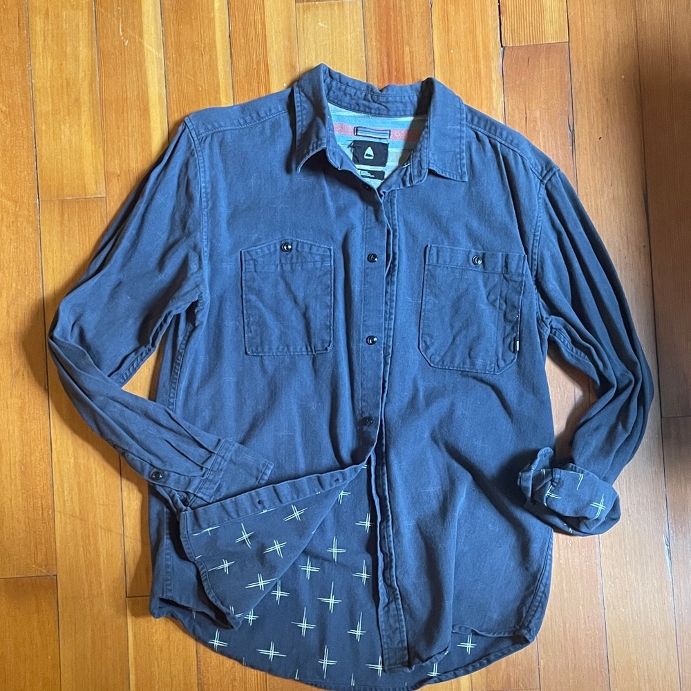 Dark blue Burton button down
